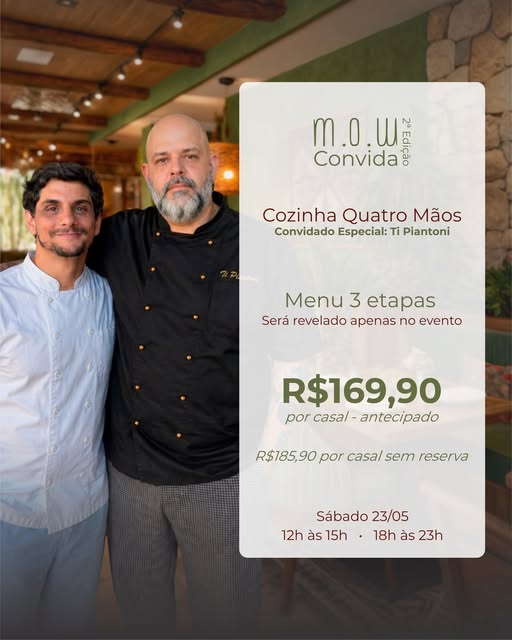 MOW Convida, encontro gastronômico